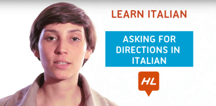 Asking for directions in Italian