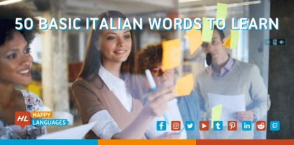 let's learn some basic Italian words
